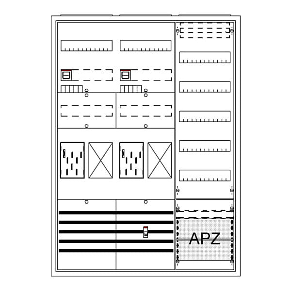 STRIEBEL & JOHN Komplettschrank APBKE-IA372Z2R1V5A2 BA37TG